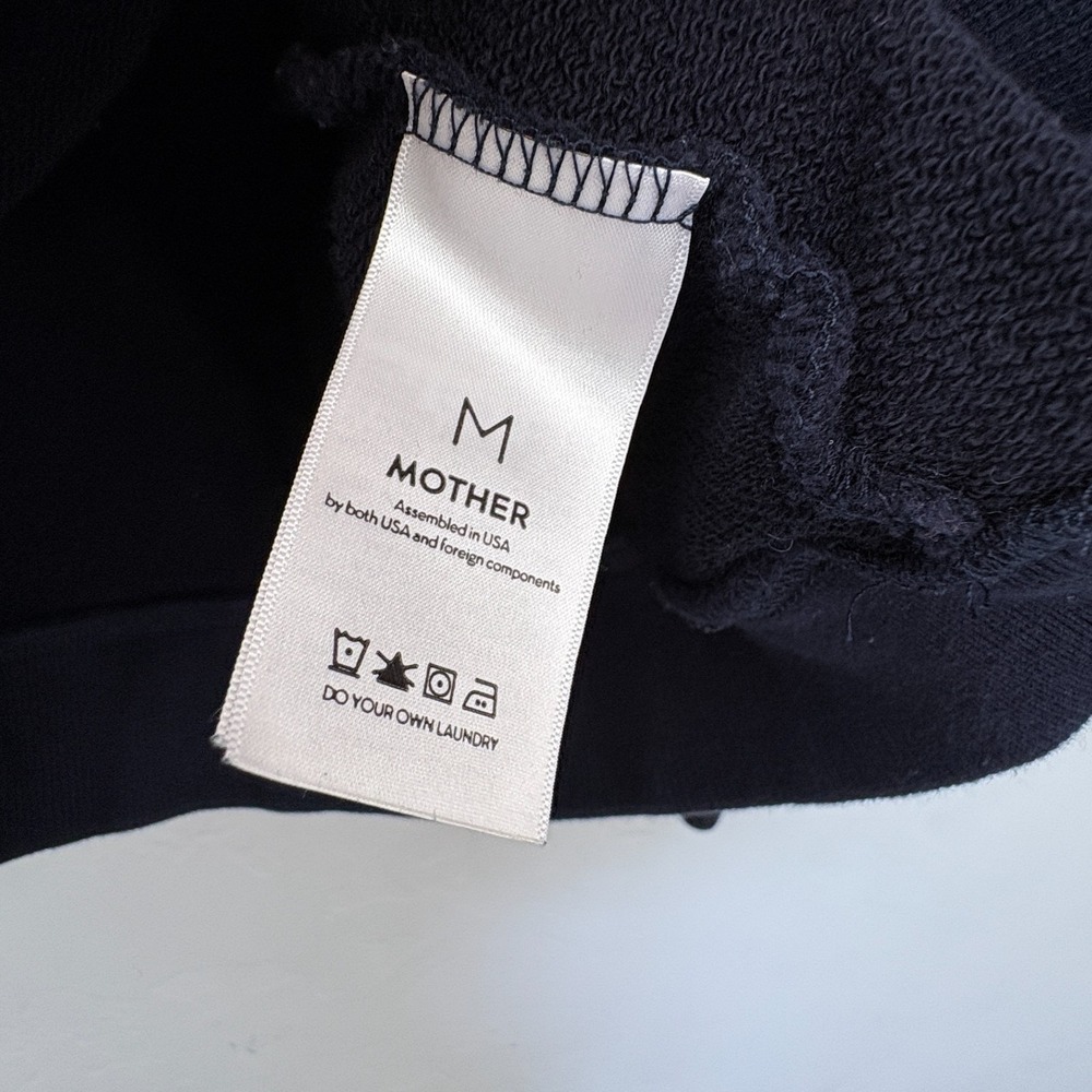 Mother The Champ MX Sweatshirt Women Medium Navy Blue Pullover Long Sleeve Flaw - Picture 7 of 16